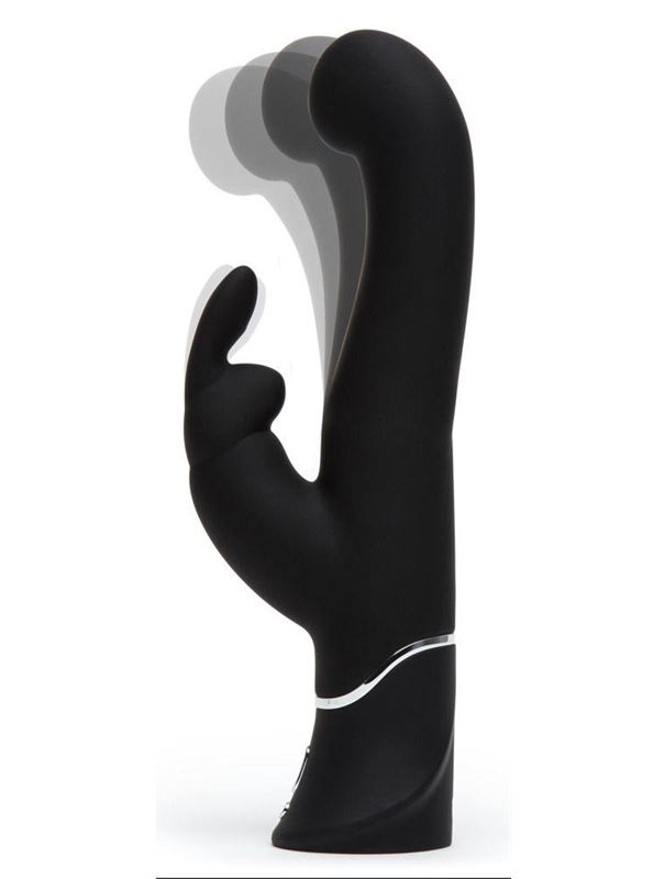 Черный вибратор кролик G-Spot Stroking Vibrator (24,2 см)