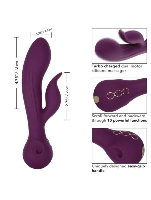 Фиолетовый вибратор кролик Desire (22,25 см)