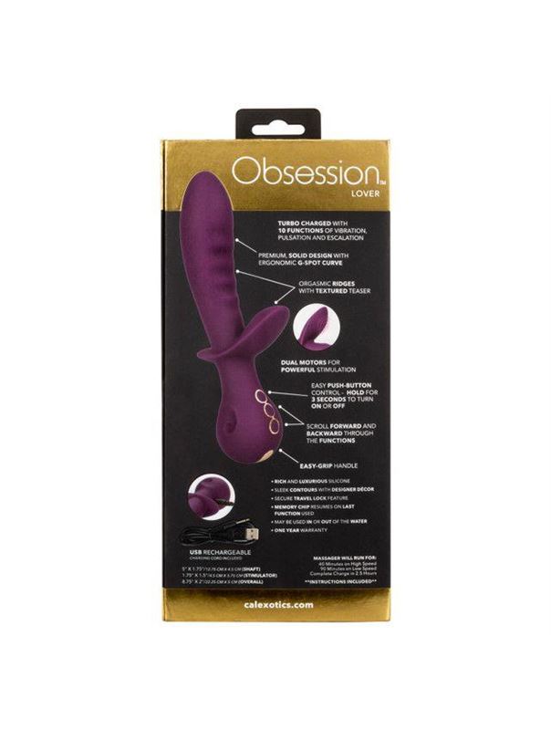 Фиолетовый универсальный вибратор Lover (22,25 см)