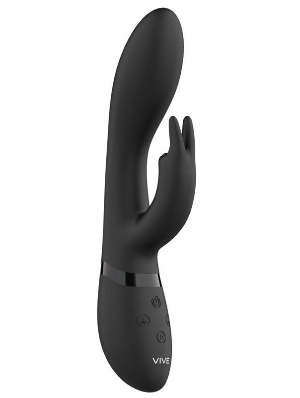Черный вибратор кролик Zosia (21,3 см)