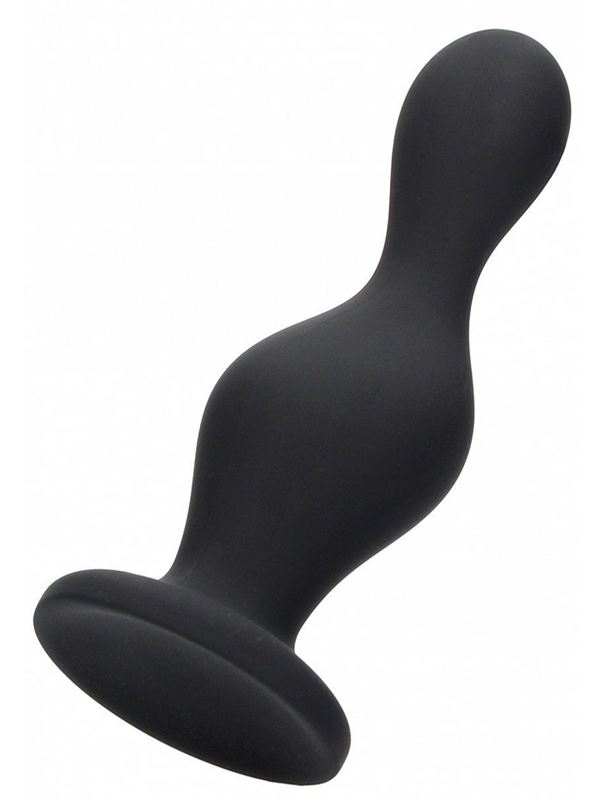 Черная анальная пробка Wave Butt Plug (11,3 см)