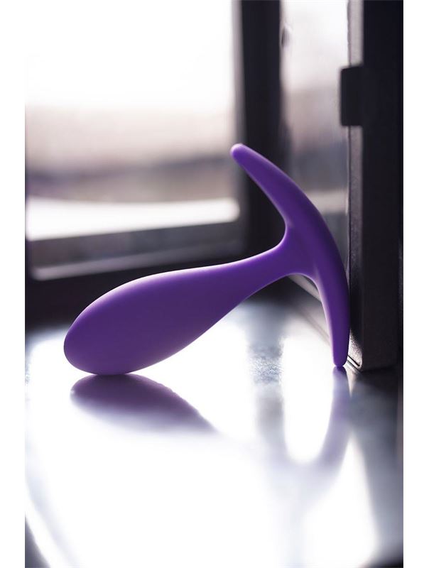 Фиолетовая удлиненная анальная пробка (7,2 см)