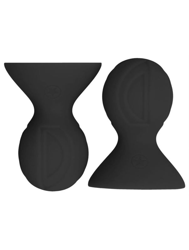 Черные накладки-присоски на соски Nipple suckers