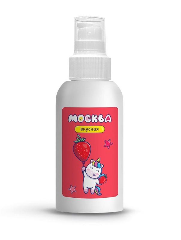 Универсальная смазка с ароматом клубники Москва Вкусная (100 мл)