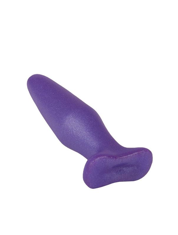 Фиолетовая коническая анальная пробка (14 см)