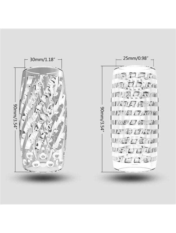 Прозрачный сквозной мастурбатор Yoni