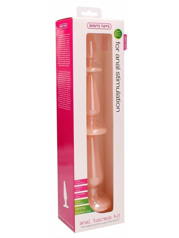 Набор телесных анальных пробок Anal Trainers Kit