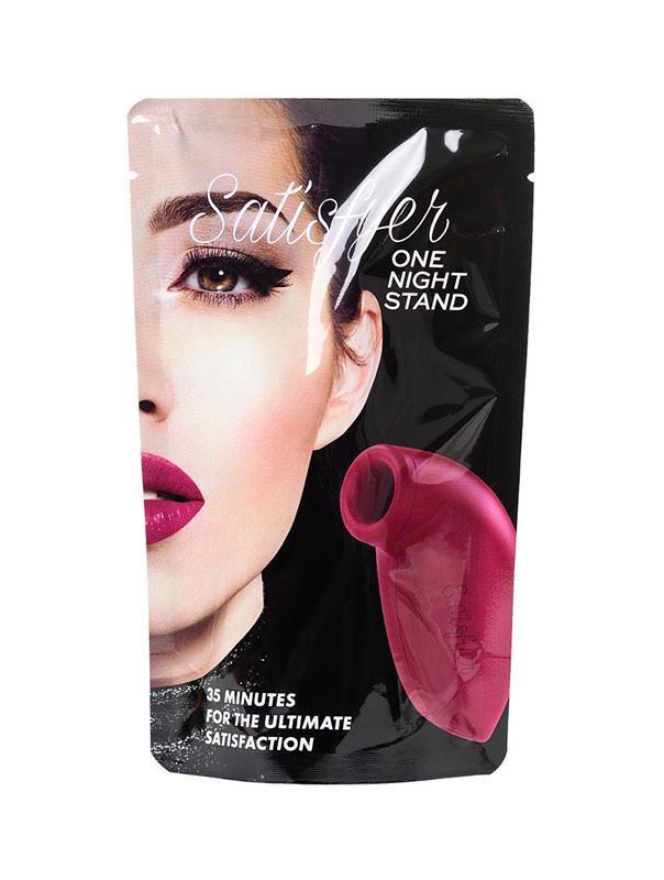 Красный вакуум-волновой бесконтактный стимулятор клитора Satisfyer One Night Stand