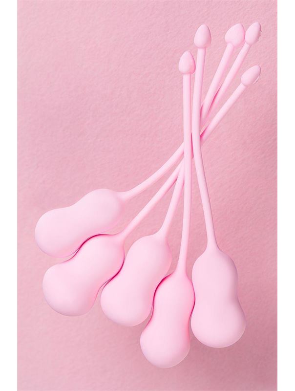 Набор из 5 розовых вагинальных шариков Tulips