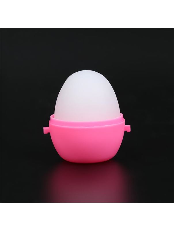 Рельефный мастурбатор EGG в розовом футляре