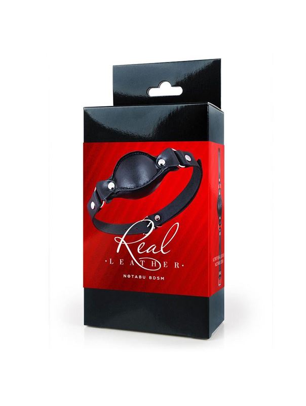 Черный кожаный кляп