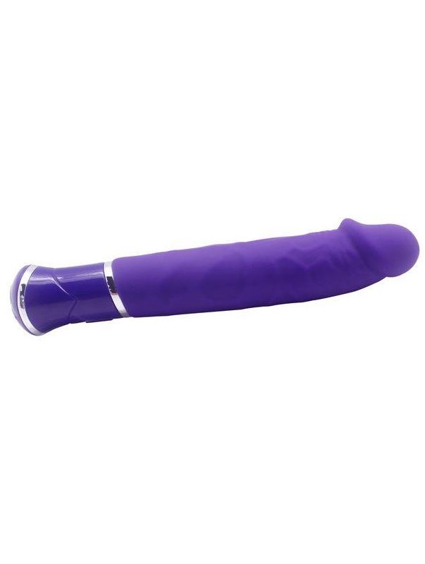 Фиолетовый силиконовый вибратор ECSTASY Rowdy Dong (21,4 см)