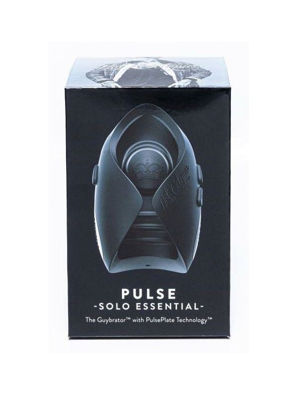 Черный инновационный мужской вибратор PULSE SOLO ESSENTIAL