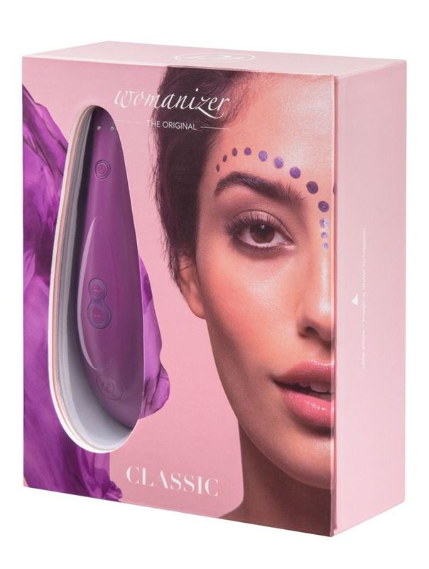 Фиолетовый бесконтактный клиторальный стимулятор Womanizer Classic