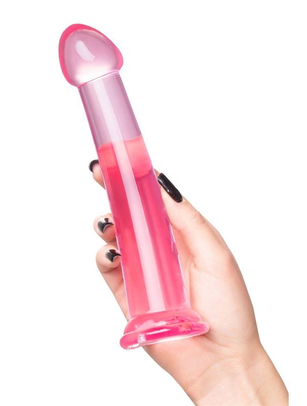 Розовый нереалистичный фаллоимитатор Jelly Dildo size L (20 см)