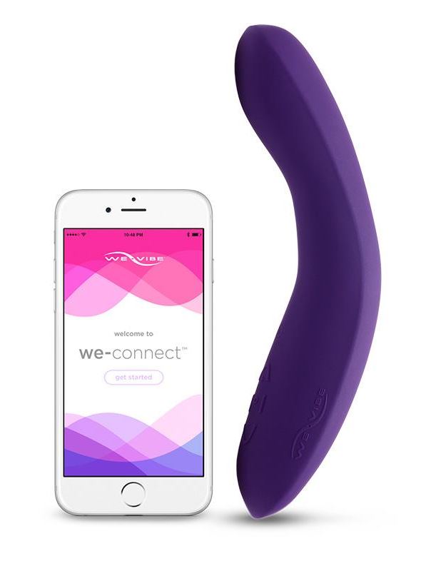 Фиолетовый вибромассажёр We Vibe - Rave (19,3 см)
