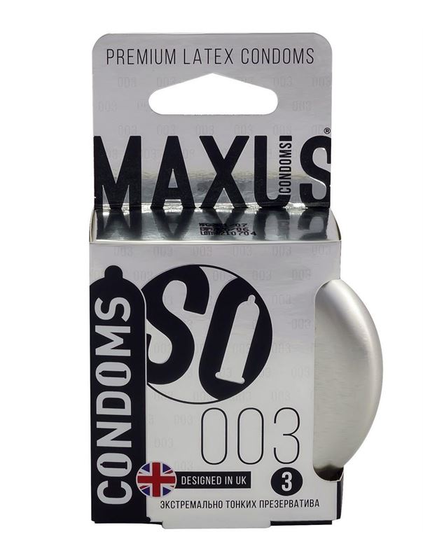 Экстремально тонкие презервативы MAXUS Extreme Thin (3 шт)
