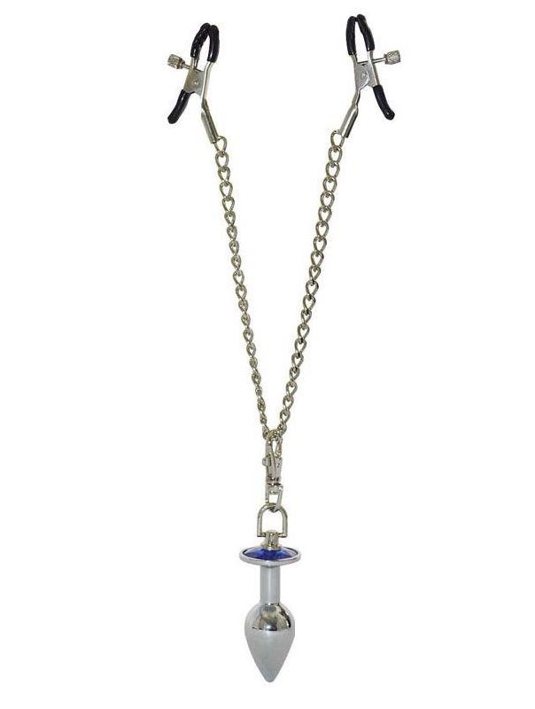 Зажимы для сосков с анальной пробкой