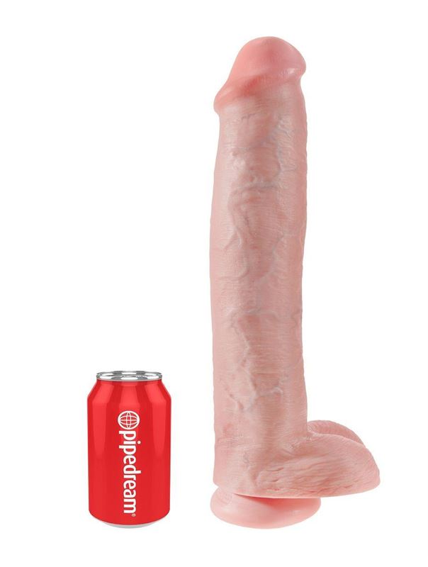 Телесный фаллоимитатор-гигант 15" Cock with Balls (40,6 см)