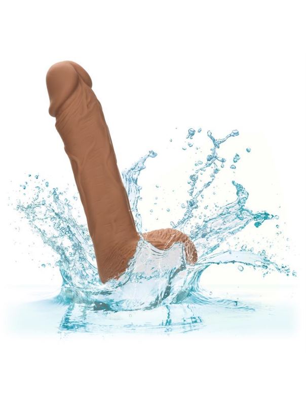 Коричневый фаллоимитатор 5" Dual Density Silicone Studs (17,75 см)