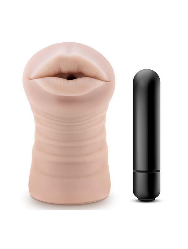 Телесный мастурбатор-ротик Skye