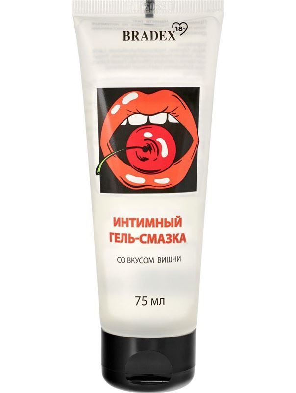 Интимный гель-смазка Bradex со вкусом вишни (75 мл)