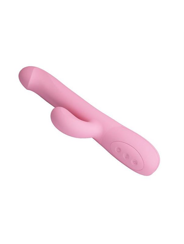 Розовый вибратор ротатор Truman (23,8 см)