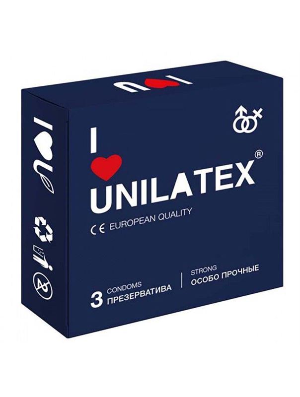 Ультрапрочные презервативы Unilatex Extra Strong - 3 шт.