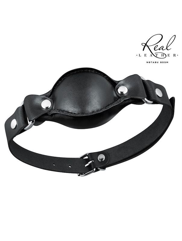 Черный кожаный кляп