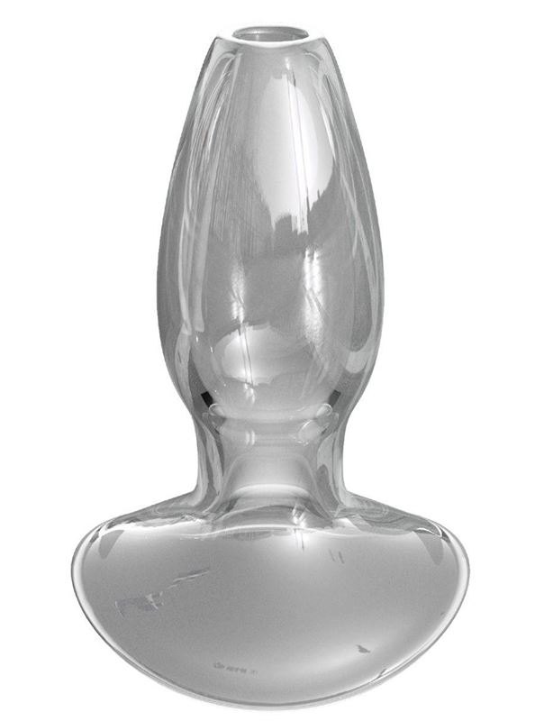 Прозрачный анальный плаг с туннелем Beginners Anal Gaper (9,6 см)