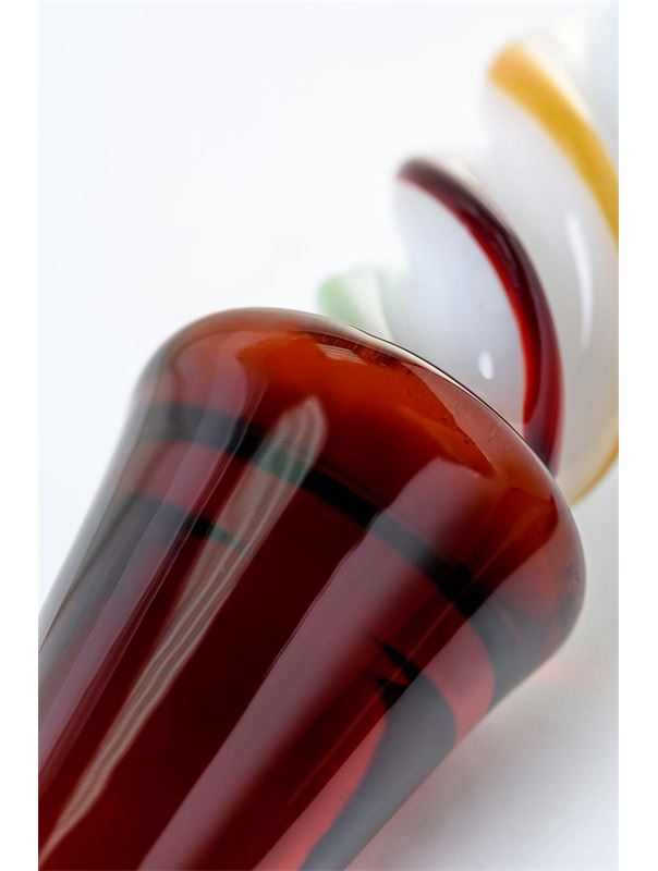 Коническая стеклянная анальная втулка Sexus Glass (16 см)