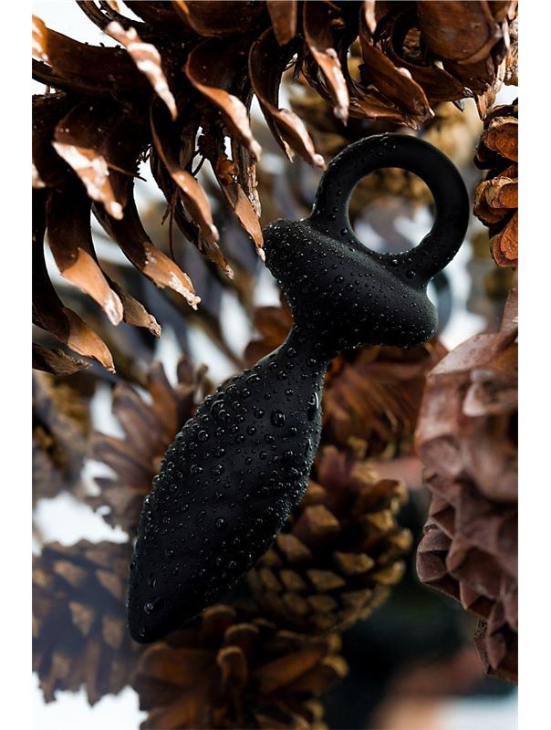 Черная анальная пробка Strob M (13,5 см)