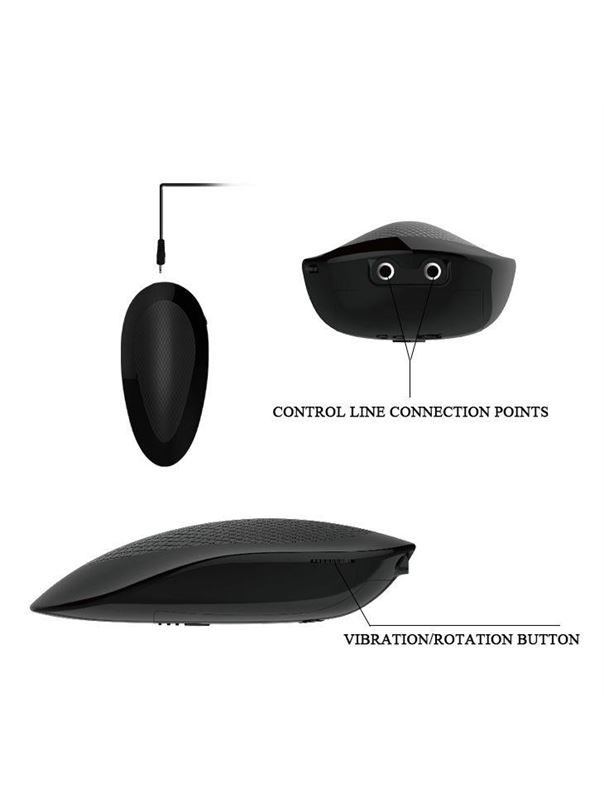 Телесный вибратор-ротатор с присоской Oliver (19,5 см)