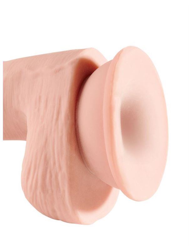 Телесный фаллоимитатор на присоске 5" Triple Density Cock with Balls (17,78 см)