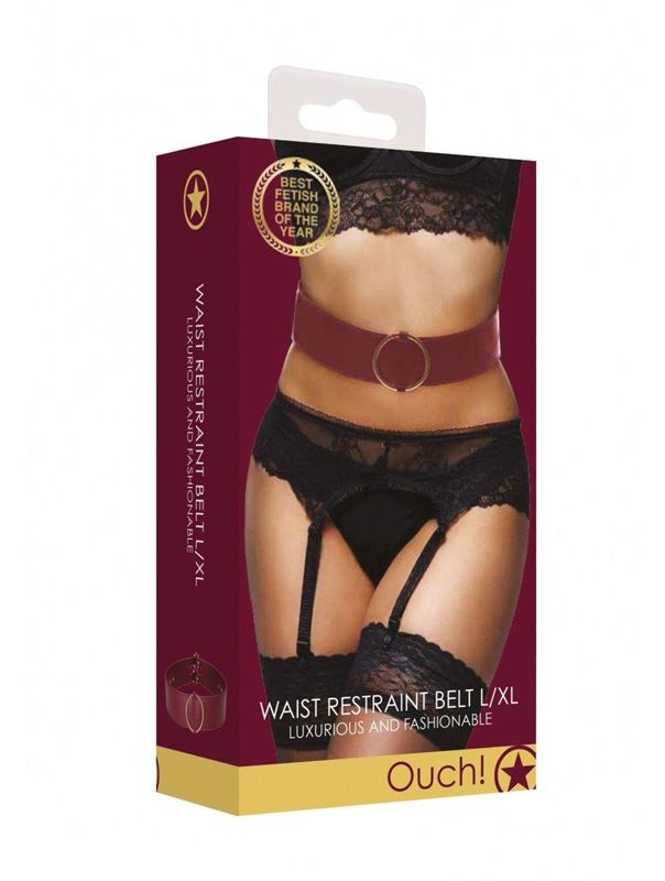 Бордовый ремень Halo Waist Belt - размер L-XL