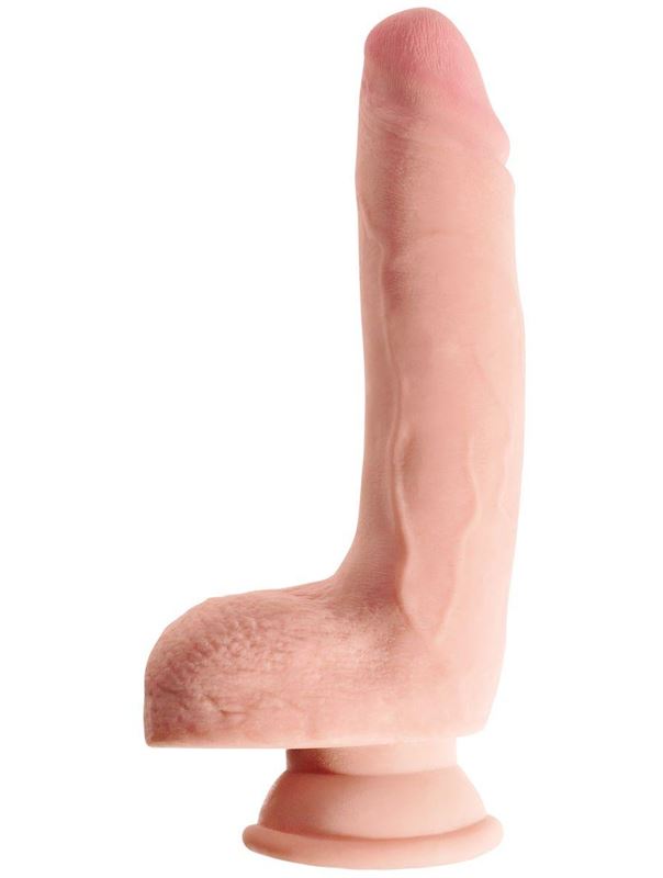 Телесный фаллоимитатор на присоске 9" Triple Density Cock with Balls (24,1 см)