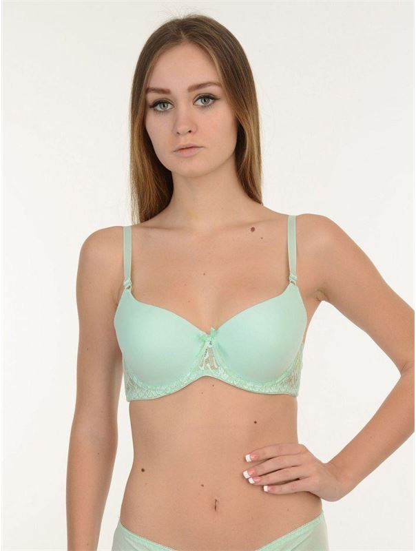 Бюстгальтер с кружевным станом с люрексом