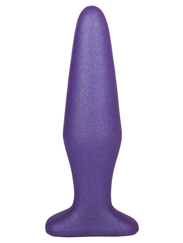 Фиолетовая коническая анальная пробка (14 см)