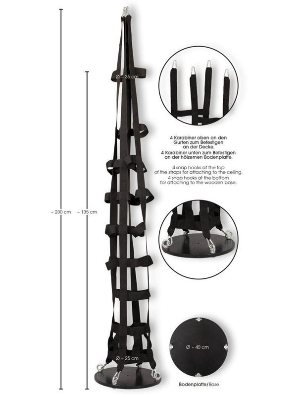 Подвесная клетка из ремешков Hanging Strap Cage