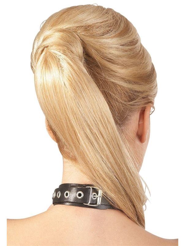 Кожаный ошейник с оковами Zado