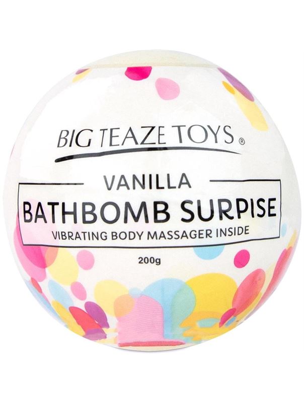 Бомбочка для ванны Bath Bomb Surprise Vanilla + вибропуля
