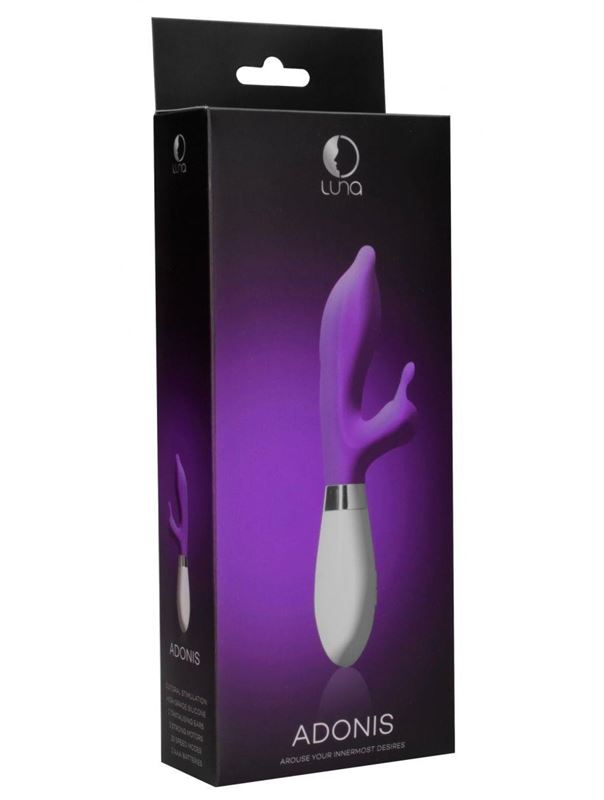 Фиолетовый вибратор кролик Adonis (21,5 см)