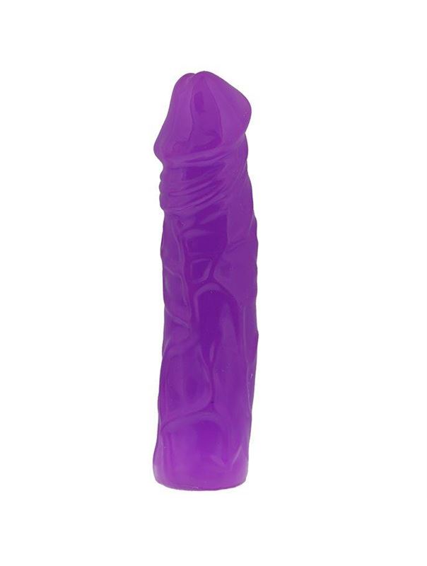 Фиолетовый фаллоимитатор без мошонки JELLY BENDERS - THE COCK FIGHTER 8" (20,2 см)