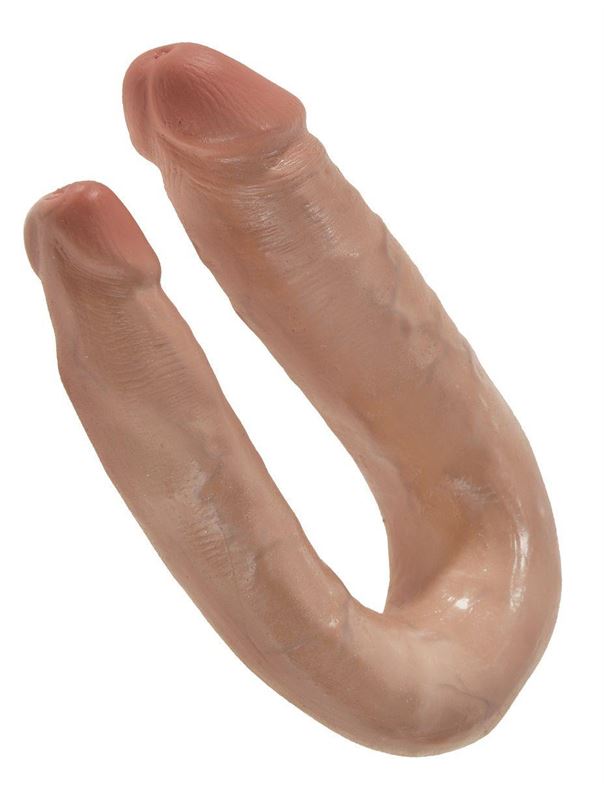 Двусторонний фаллоимитатор-мулат King Cock - U-Shaped Small Double Trouble (33,5 см)