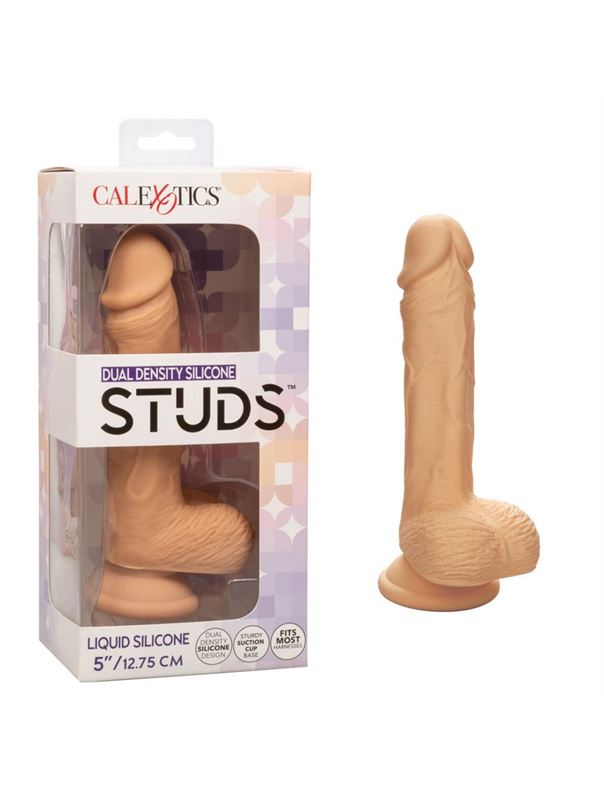 Телесный фаллоимитатор 5" Dual Density Silicone Studs (17,75 см)