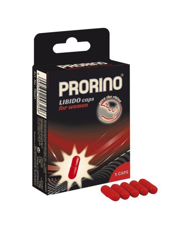БАД для женщин ero black line PRORINO Libido Caps, 5 капсул