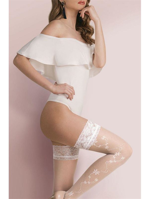 Чулки Loretta с резинкой на силиконовой основе