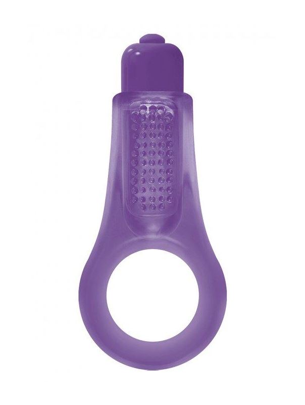 Фиолетовое эрекционное кольцо Firefly Couples Ring с вибрацией