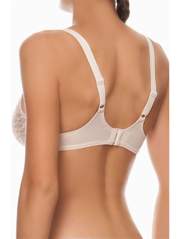 Бюстгальтер балконет с узором в виде ромашек