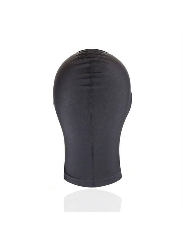 Черный текстильный шлем с прорезью для рта